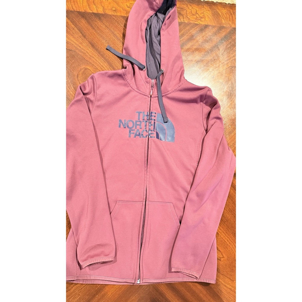 The North‎ Face Womens Large Full Zip Hoodie Fleece Jacket Hooded Logo